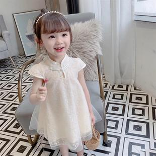 Летняя юбка для девочек для принцессы, ципао, 2020, китайский стиль