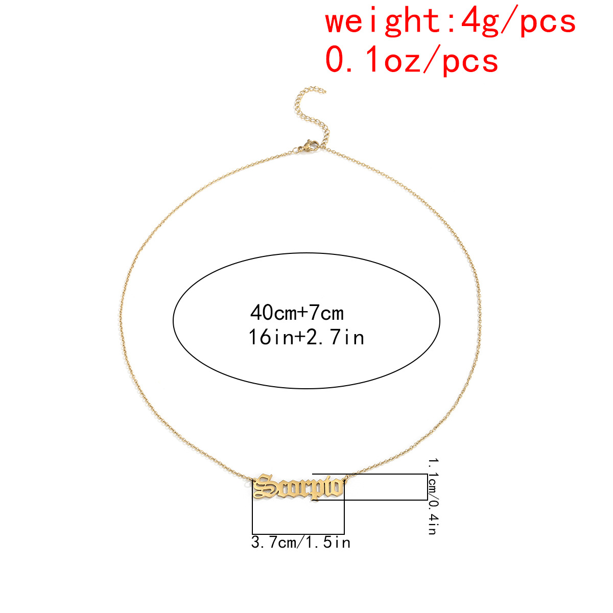 Europe Et En Amérique Croix Frontière Ornement Créative Personnalité À La Mode Femmes Douze Constellations Collier De Mode Simple Clavicule Collier En Acier Inoxydable display picture 54