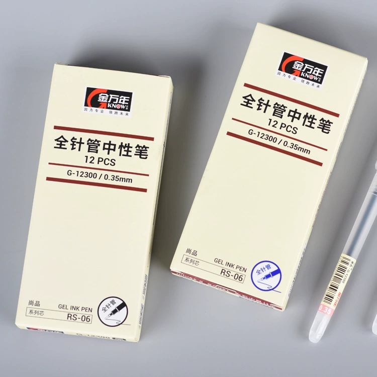 金万年 G-12300 mist stick gel pen simple translucent water pen 0.35mm full needle gel pen