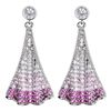 Fashionable zirconium, earrings, accessory, European style, wholesale