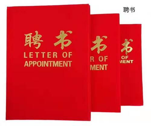 High-grade velvet certificate of honor, thickened certificate of merit, award-winning shell, hot stamping velvet finish certificate, letter of appointment with inner pages