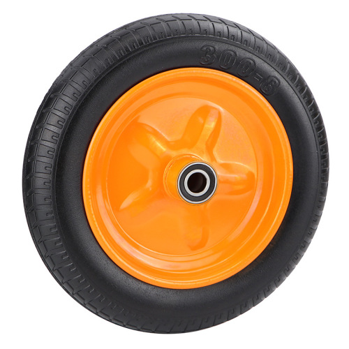 Dajin 300-8 trolley wheel rubber wheel solid tire roller 12-inch tiger trolley caster manufacturer