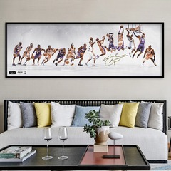Kobe Memorial Poster Home Decor, Living Room/Study Wall Art, NBA Basketball Star Unframed Print