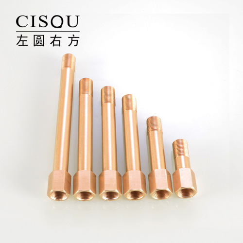 All copper 1 minute 2 minutes extended inner and outer wire direct 3 minutes inner and outer teeth straight through extension mechanical grinding tool joint copper accessories