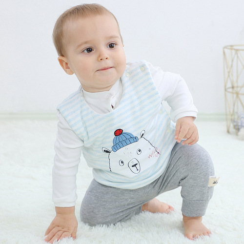 Baby vest autumn and winter newborn baby vest pure cotton thickened children's vest boy infant toddler waistcoat girl