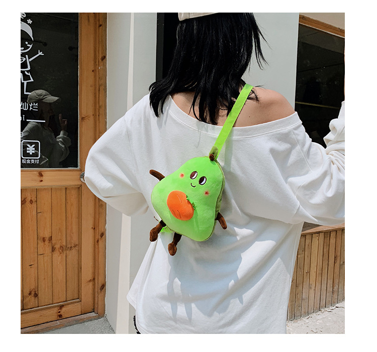 Wholesale Cartoon Avocado Shape One-shoulder Messenger Children's Bag Nihaojewelry display picture 5