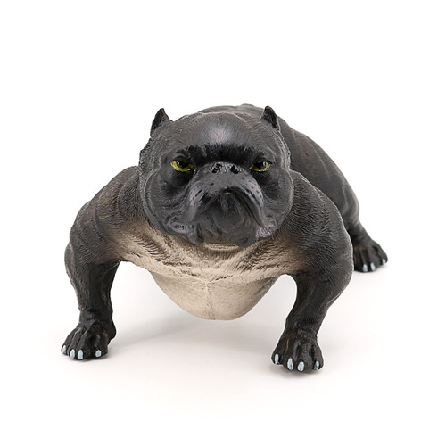 Simulated wild animal model, oversized bully dog, internet celebrity social dog, solid plastic toy, static ornament