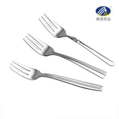 廠家直供 不鏽鋼水果叉 三齒叉西式面條叉甜品月餅蛋糕叉家用餐具