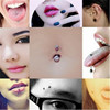 Earrings stainless steel, nose piercing, belly button piercing, lip piercing, European style