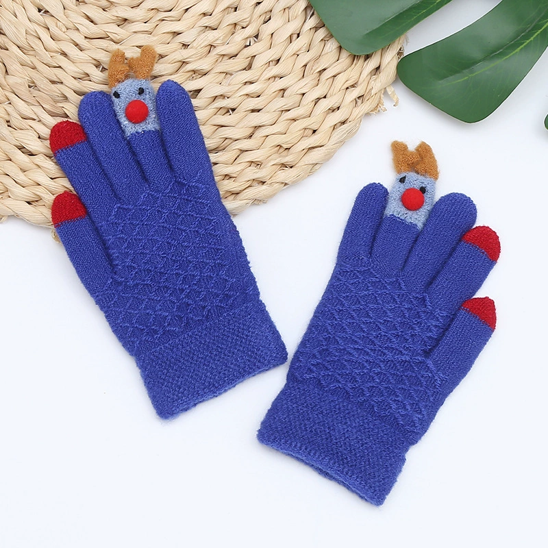 Children's keep warm cute travel gloves for men and women