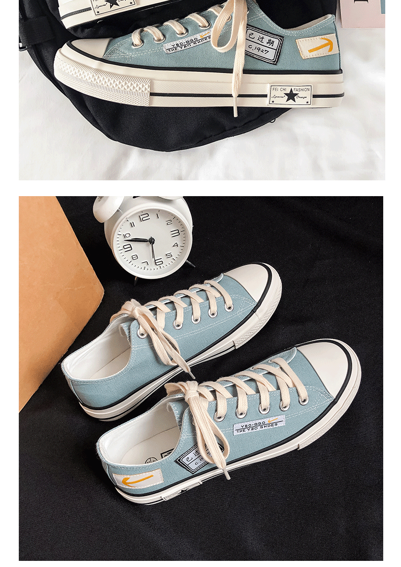 Canvas Shoes Men's Low-top Casual Sneakers Versatile Spring Style_voghion.com