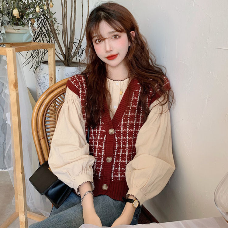 Gilet femme en tricot - Ref 3434660 Image 1