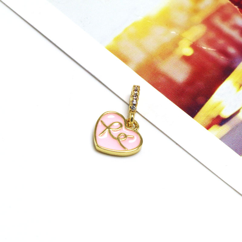 3g Weight Pendant Jewelry Making Type 11 * 19mm, 11 * 24mm Jewelry Making Size Zircon Inlay Material DIY Jewelry Accessories Classification 1 Piece Quantity Copper Material Letter, Oval, Heart Shape Pattern Enamel, Inlay Design Sweet, Simple Style Style 1 Piece 11 * 19mm 11 * 24mm Copper Zircon Letter Oval Heart Shape Pendant 4