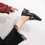 Весенняя обувь для отдыха, универсальные лоферы в английском стиле для кожаной обуви