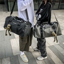 網紅旅行包出差短途女男單肩手提鞋位大容量手提潮運動行李健身包