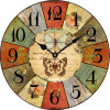 客厅装饰时尚木质复古墙壁挂钟 30cm/34cm蝴蝶系列多款可选