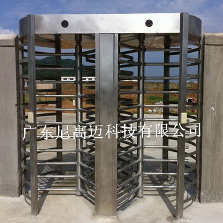 厂家直供栅栏双转闸门 高闸门四翼旋转门 企业门禁刷卡全高转闸门