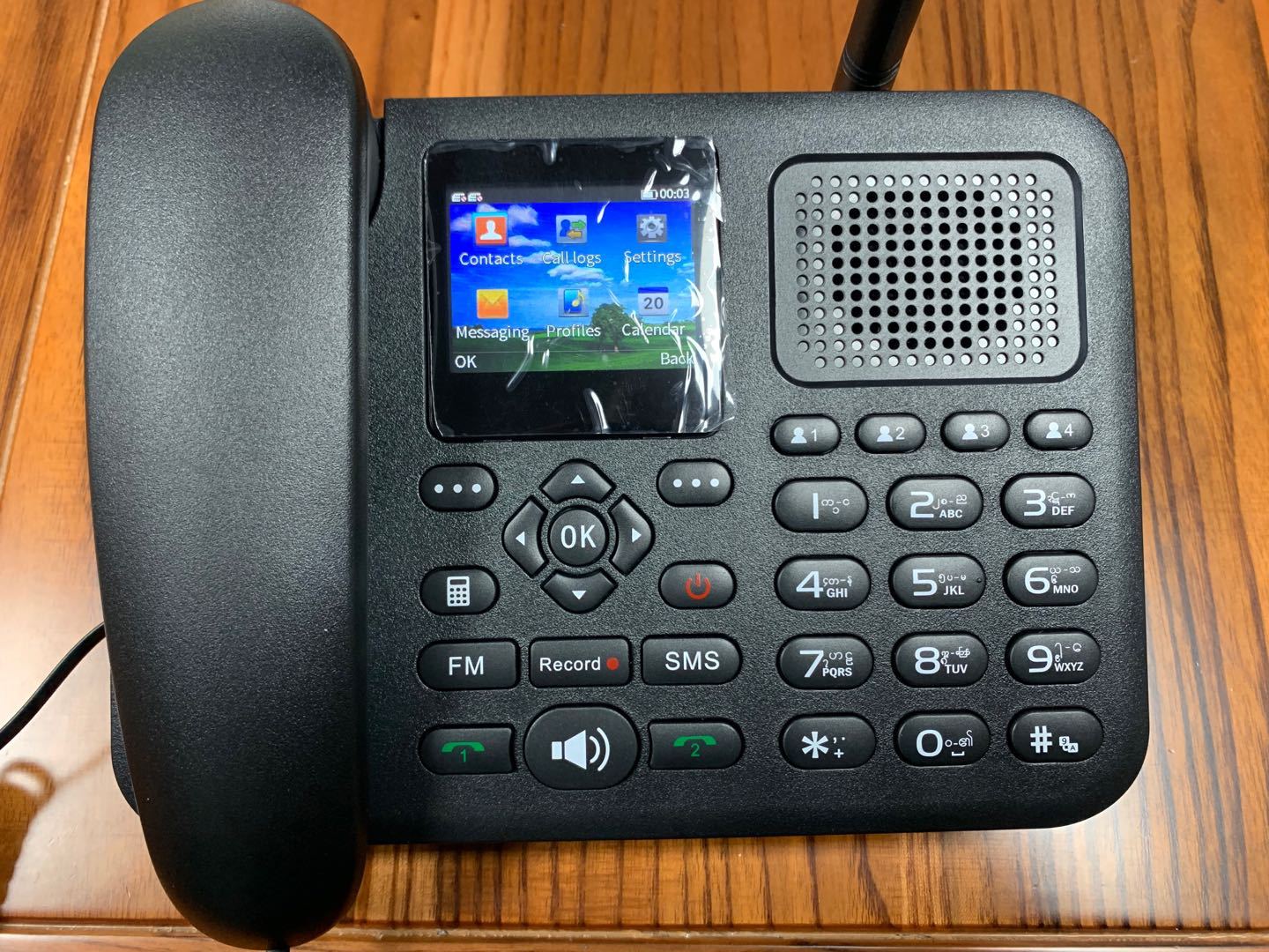 GSM彩屏无线固话/GSM双卡无线座机/DLNA ZT9000