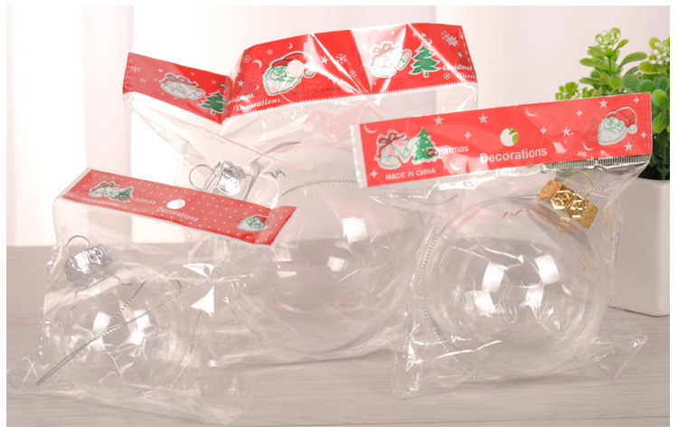 Boule De Noël Boule En Plastique Pet Haute Transparence Ornement De Noël display picture 5