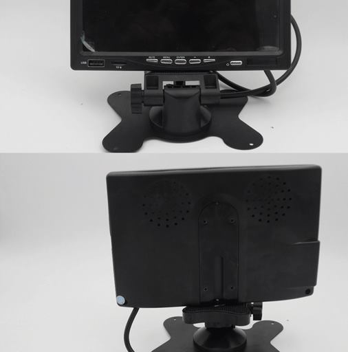 (2개) 7 인치 MP5 자동차 디스플레이 범용 트럭 LCD AV HD 모니터링 버스 반전 디스플레이 후진