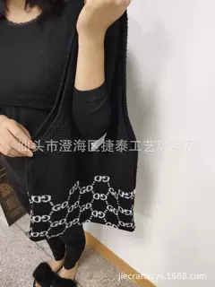 跨境热卖时尚百搭编织单肩包 镂空编织袋 秋冬流行女包 手挎包