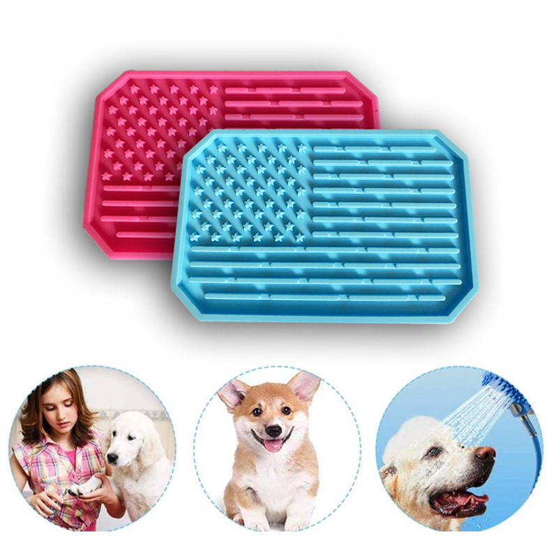 亚马逊跨境宠物用品防噎慢食垫 狗狗吸盘缓食垫 洗澡舔食垫批发