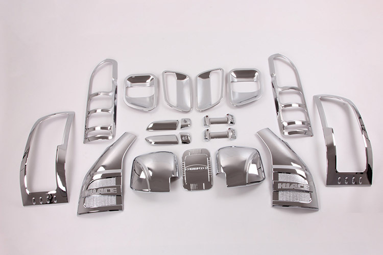 Suitable for 05 Hiace/Hiace Door Bowl Handle Headlight Taillight Cover Front and Rear Fog Light Fuel Tank Rearview Mirror Decorative Sticker