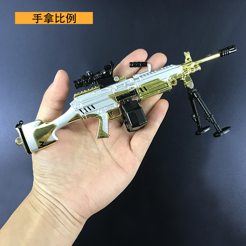 和平战地周边 24CM新款组装枪模 M249 AKM 旅游家居工艺品摆件详情图13