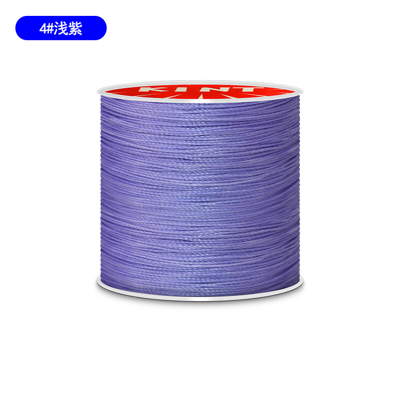 Cuerda de algodón KNT cuerda de poliéster cuerda trenzada de color hilo de cera de cuero DIY cuero hecho a mano redondo hilo de cera pulsera cuerda de cabeza