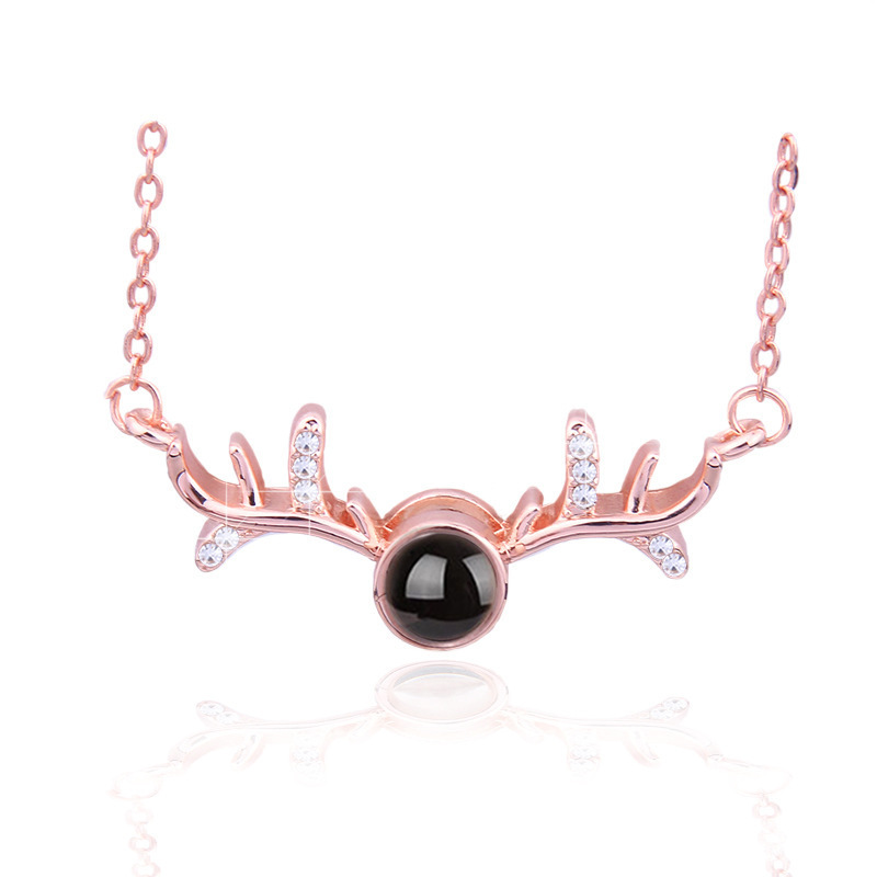 Metal necklace, ring