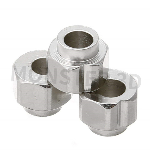 Nut for 3D Printer, Carbon Steel Plated with Nickel, Hexagonal Eccentric Pillar, V-Slot Inner Hole 5MM, Stainless Steel Engraving Machine Offset Hole Accessory