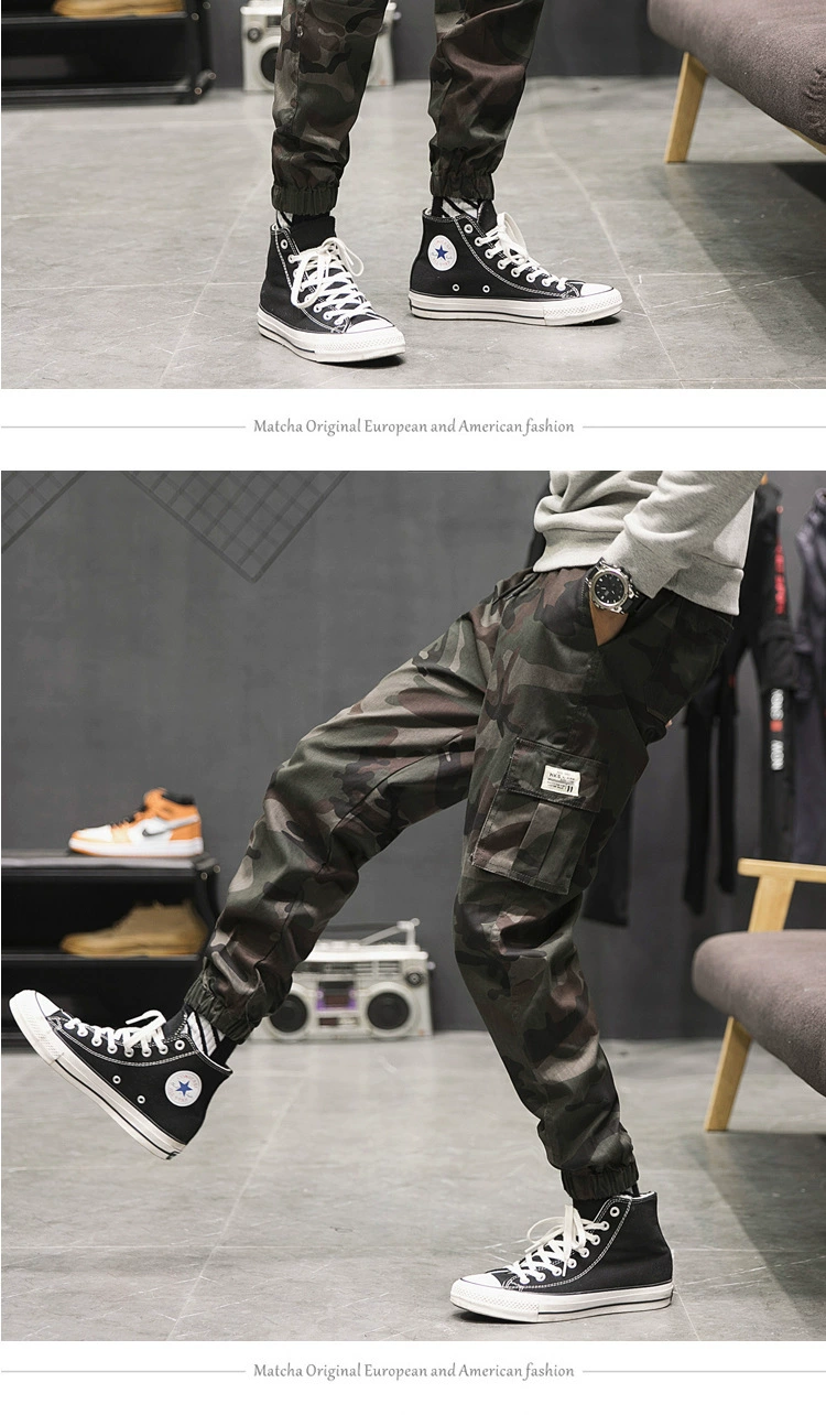 gym joggers Joggers Cargo Pants Men Harem Pants Multi-Pocket Camouflage Man Cotton Sweatpants Streetwear Military Plus Size Trousers M-7XL old navy sweatpants