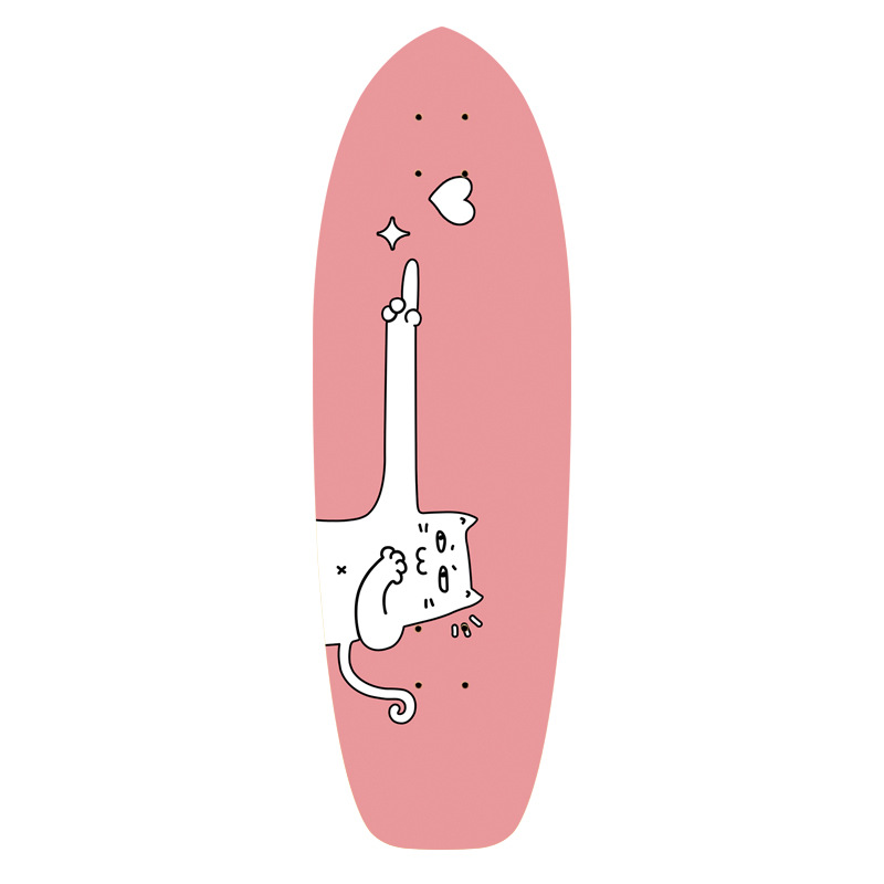 陆地冲浪板板面【表白猫粉】