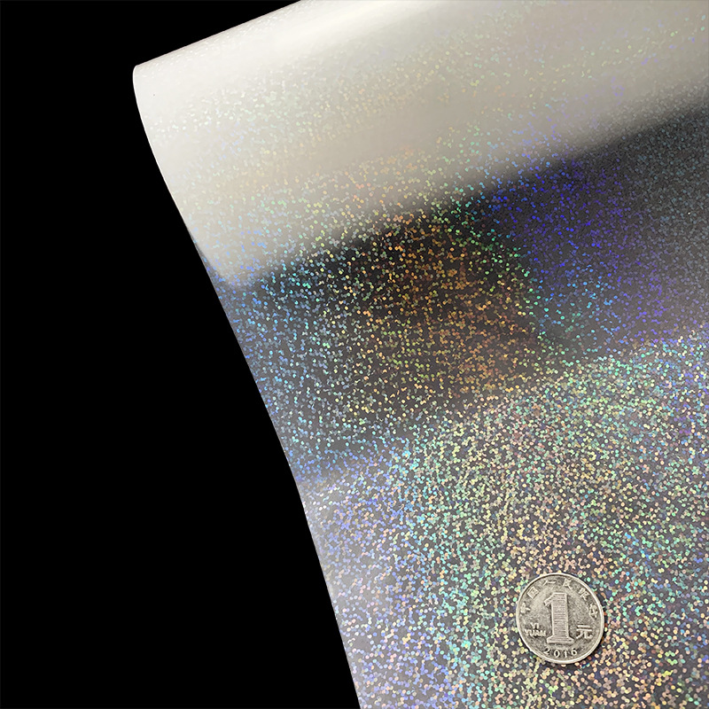 供应双面电晕BOPP不规则乱点透明镭射预涂膜 现货可联系