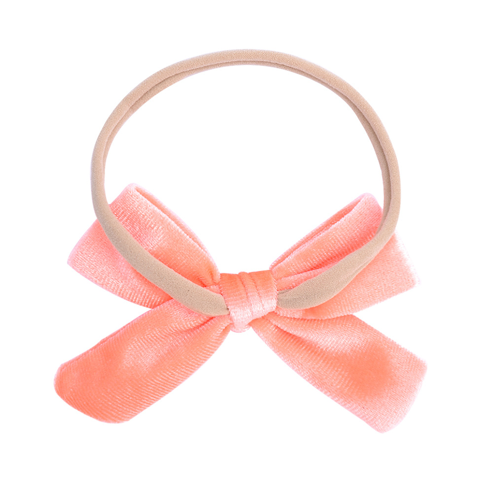 New Style Fashion Pure Color Nylon Bow Hairpin Set display picture 3