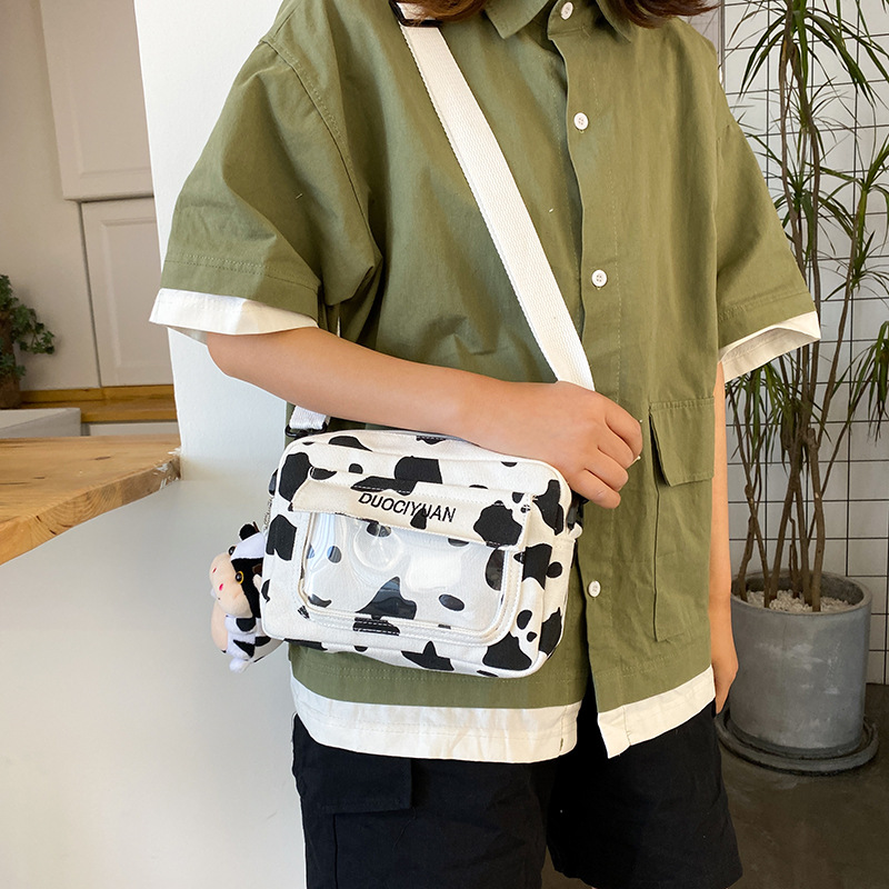 Moda Coreana Nueva Creativa Linda Muñeca Transparente Bolsa De Mensajero Bolsa De Lona Suave Al Por Mayor display picture 35