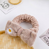 Non-slip headband for face washing, hair accessory with bow, internet celebrity, simple and elegant design, South Korea