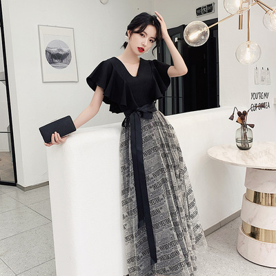 Evening dresses prom dress Vestiti da sera evening gowns Small evening dress women usually wear black party dress long dress