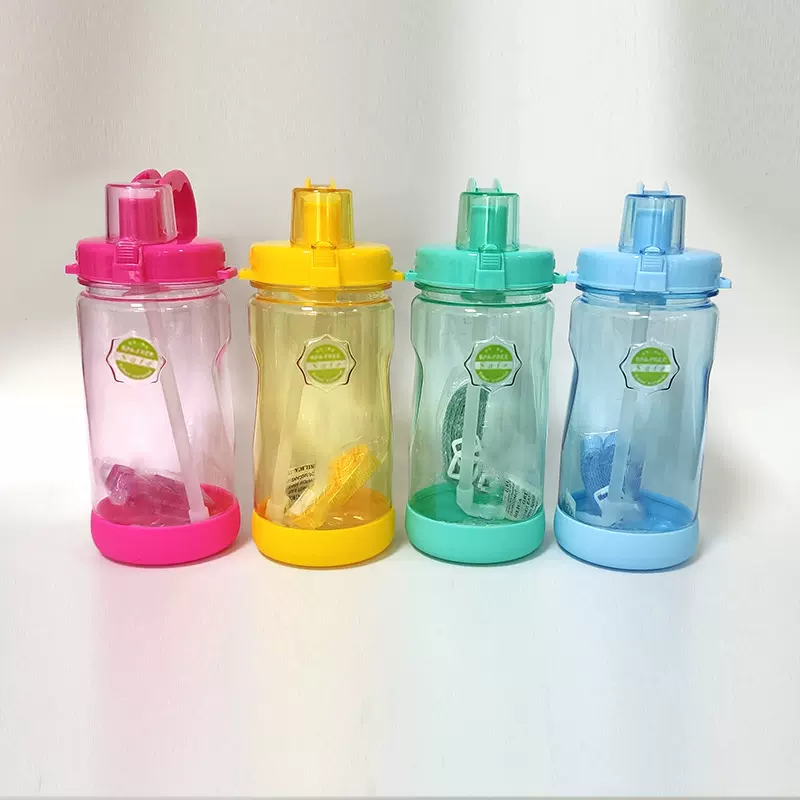 便携1000ml水杯健身跑步运动水杯 硅胶防滑底太空杯 印刷LOGO密封