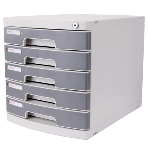 Deli 8854/8855/8877 Desktop File Cabinet with Lock Hard Plastic File Cabinet Drawer File Cabinet