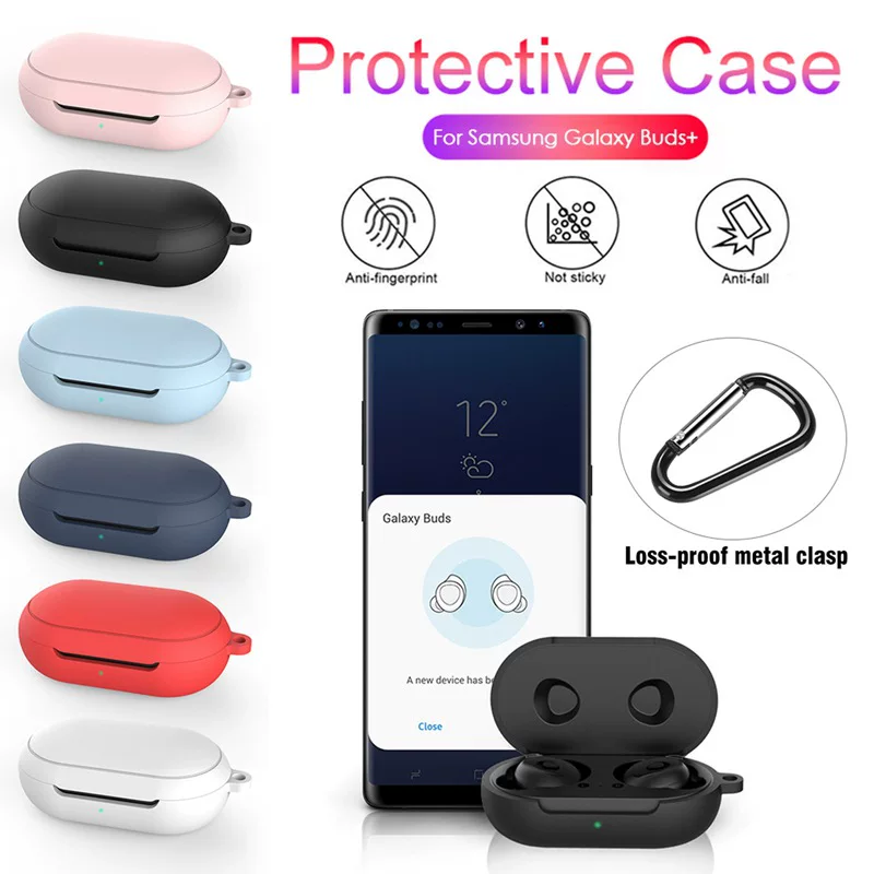 Силиконовый защитный чехол (Samsung BUDS / BUDS+), тонкий 1.8 мм, антиотпечатков пальцев