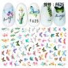 Miscolic foreign trade explosion INS net red same butterfly nail sticker butterfly nail sticker butterfly hot gold nail sticker