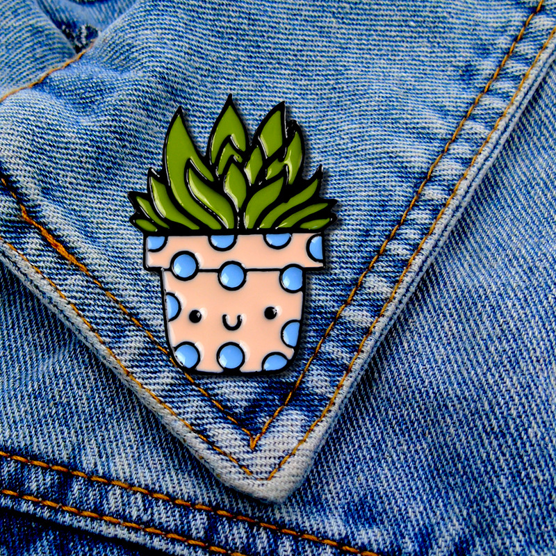 Fashion Cactus Alloy Enamel Unisex Brooches display picture 1