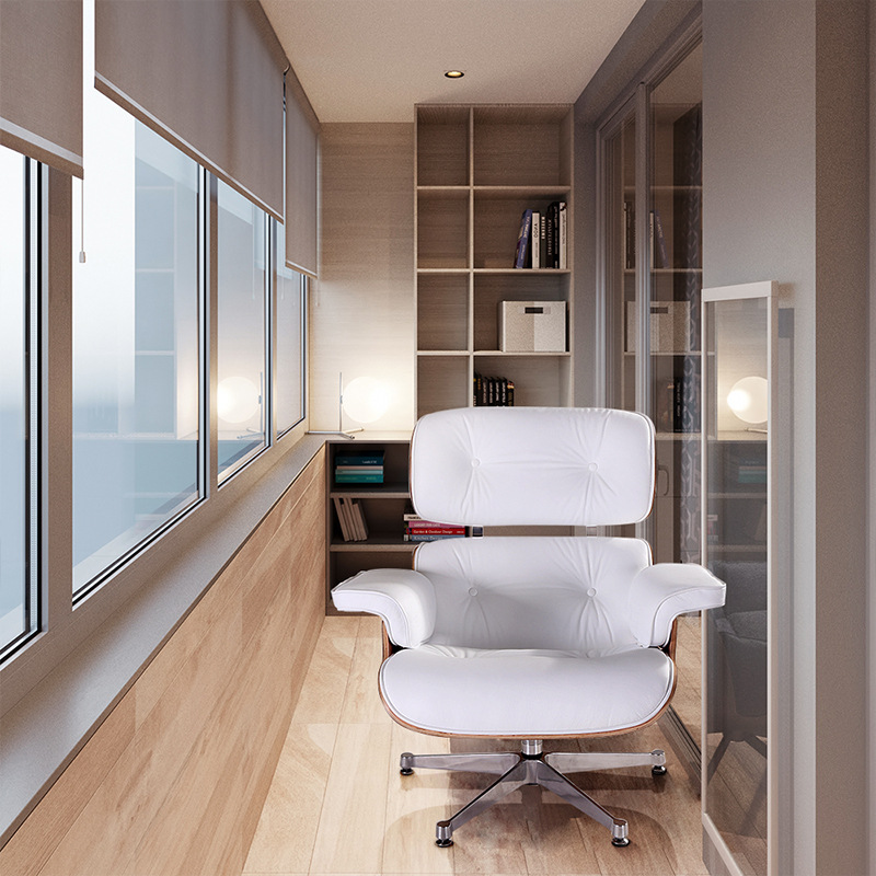 TY308 海外仓现货伊姆斯时尚躺椅欧式真皮沙发伊姆斯躺椅一件发货