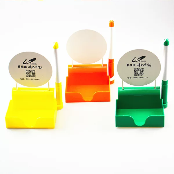 Manufacturer Logo Qr Code Neutral Counter Pen for Banks and Hotels with String, Large Base, Sticky Desk Pen for Business Use