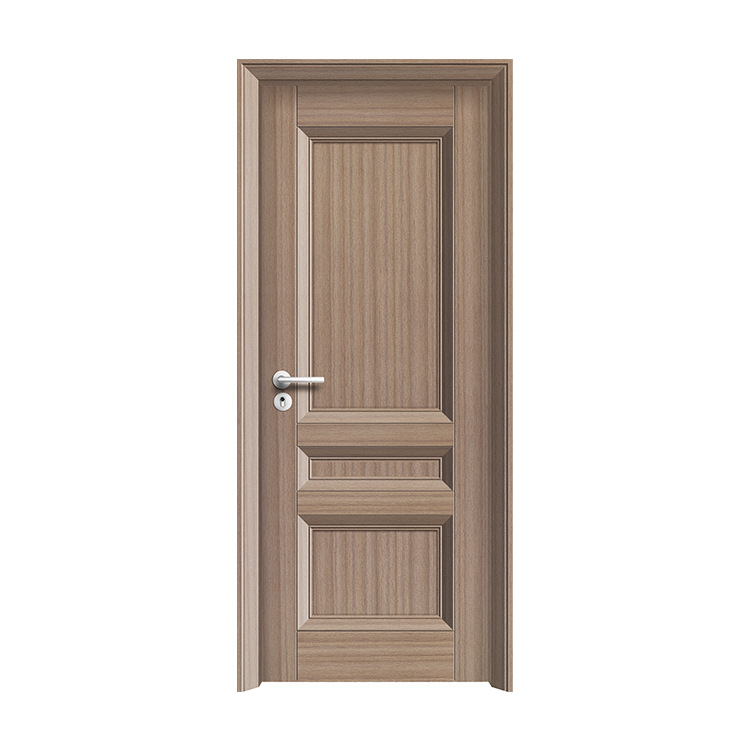 Fabricante de puertas de madera sin pintura de madera contrachapada Foshan apartamento de tapa dura tablero de múltiples capas sin Pintura Sala de compuesto de madera maciza puerta de cristal de carbono image 3