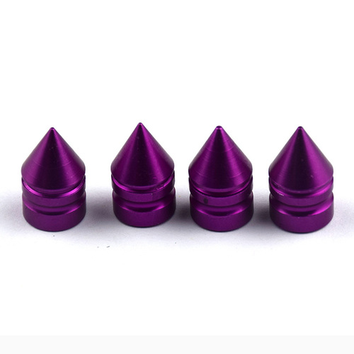 Car and Motorcycle Parts: Conical and Tower Aluminum Valve Caps, Colorful Valve Stem Covers, Pointed Valve Caps