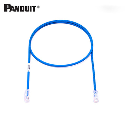 PANDUIT泛达超六类6A非屏蔽28线规超细跳线1/2/3/5米UTP28X**BU|ms