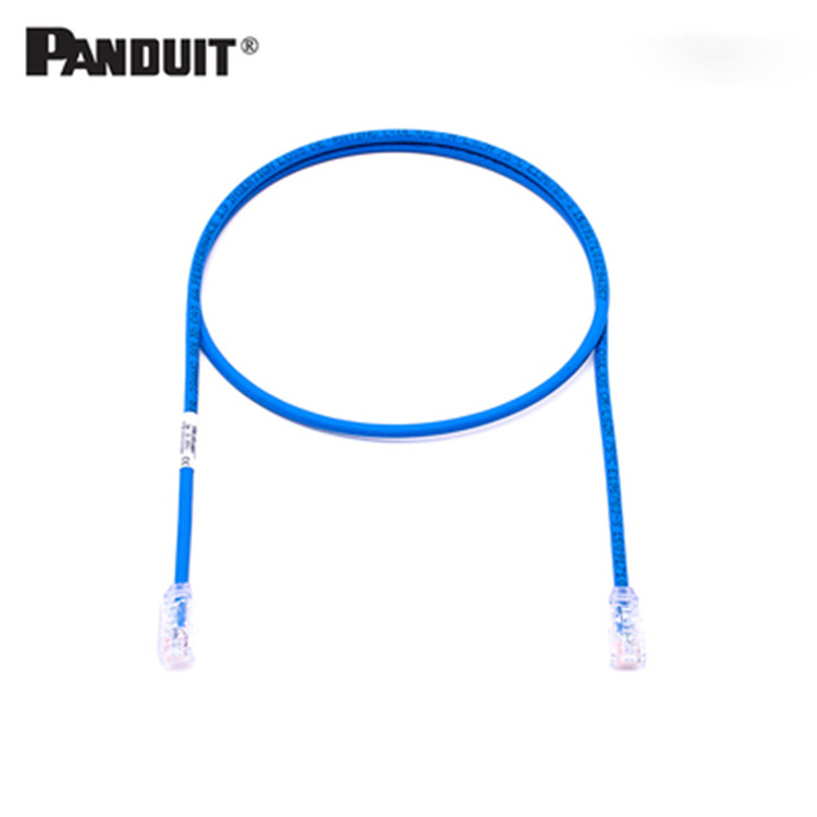 PANDUIT泛达超六类6A非屏蔽28线规超细跳线1/2/3/5米UTP28X**BU|ms