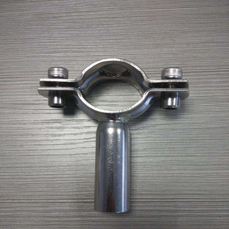 201不锈钢外丝台式管支架 卫生级厚壁外螺纹管子夹强力固定管卡